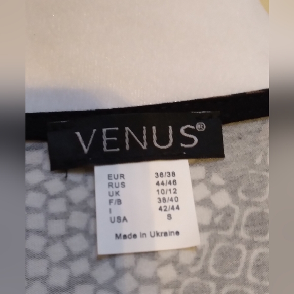 Venus Women's Dress Size Small Stunning Unique Faux Patchwork Leather Dress - Picture 4 of 7